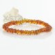 Flat beads Amber bracelet